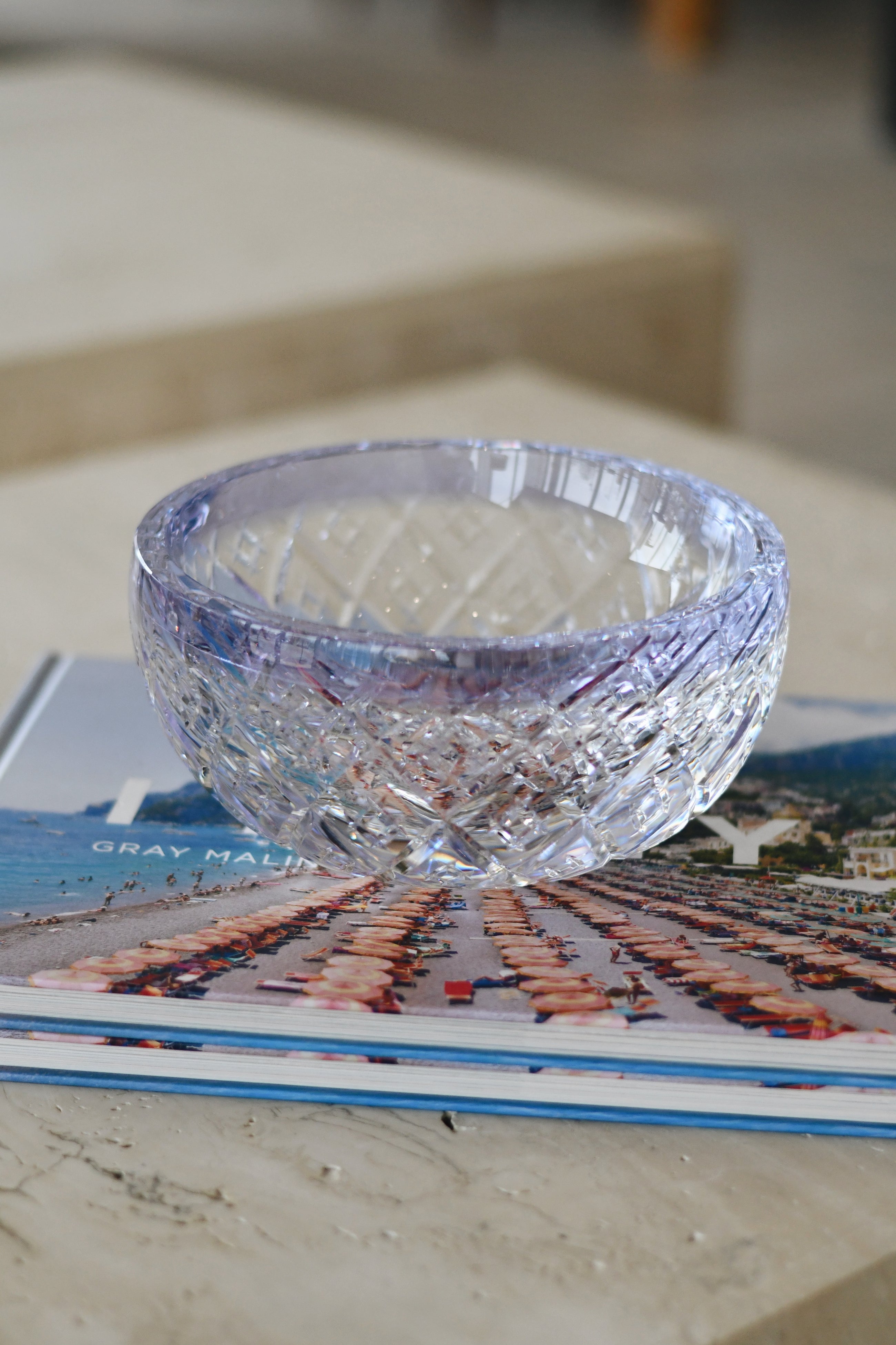 Lyla Handmade Glass Decorative Bowl, Lavender