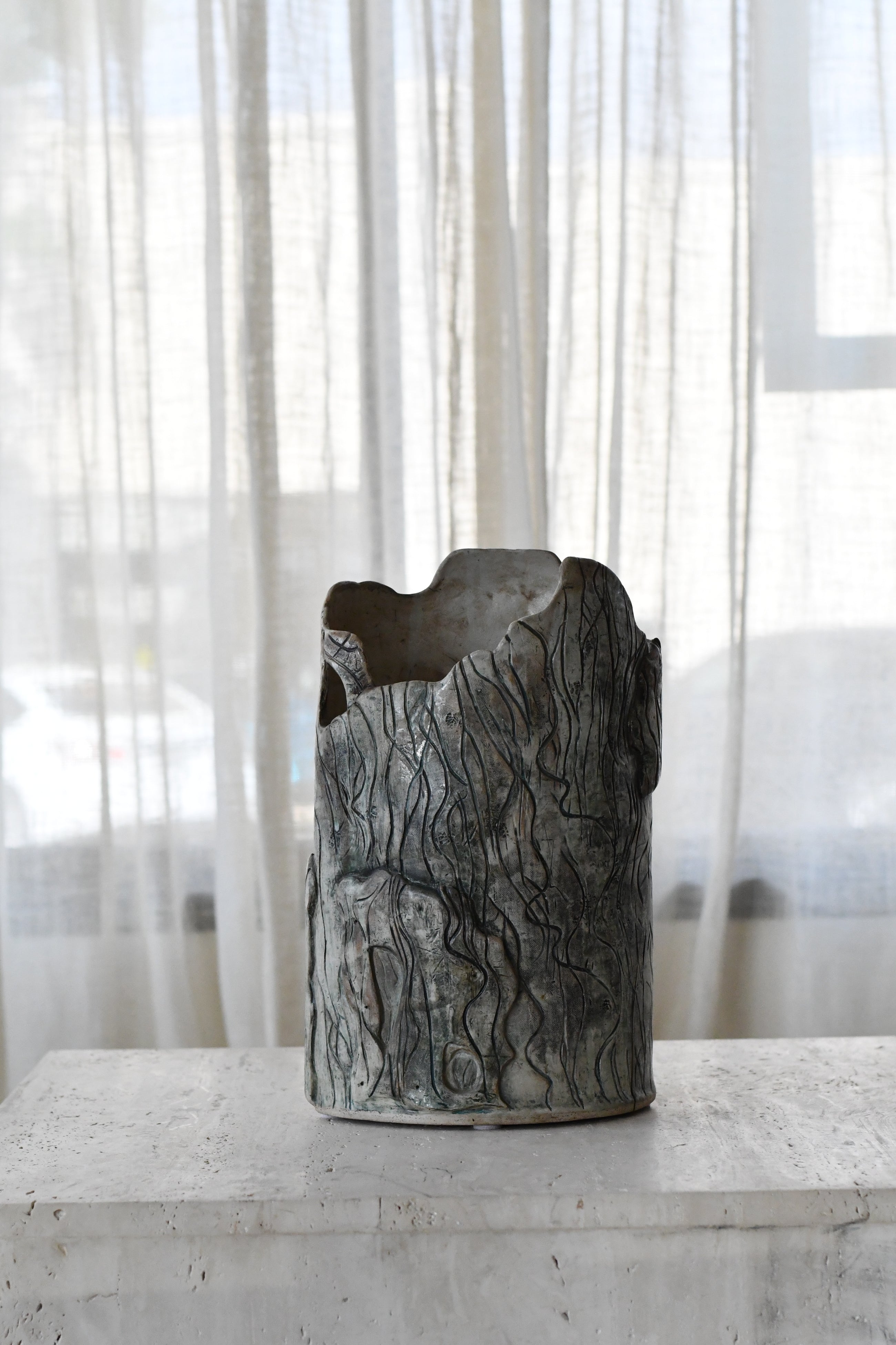 Naturalistic Pottery Vase