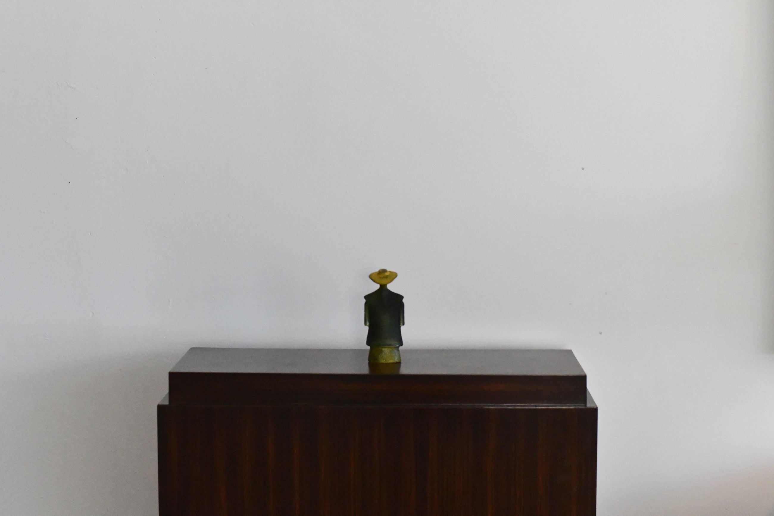 Green Poncho Sculpture from Kosta Boda