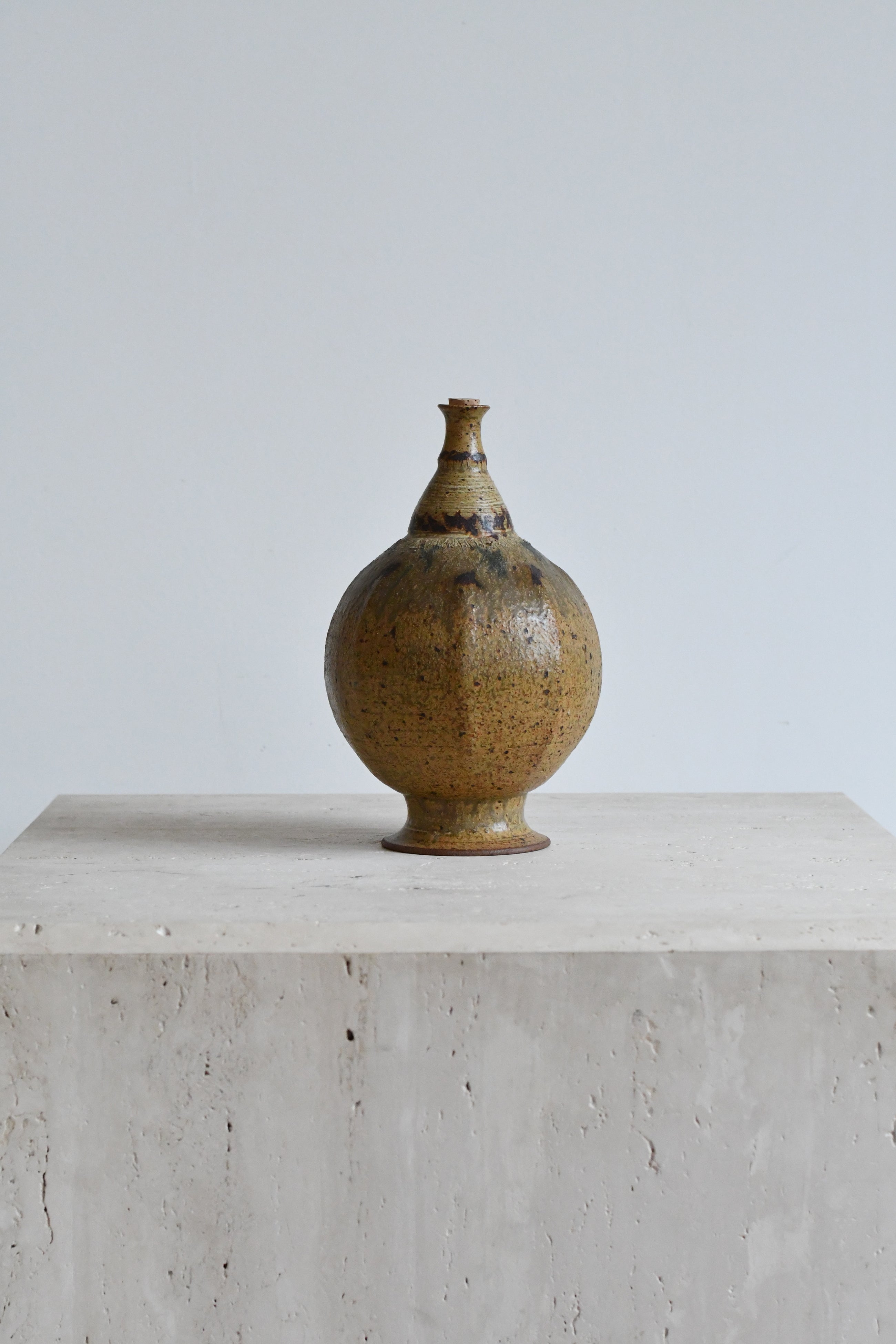 Mid Century Modern Tapered Gourd Studio Pottery