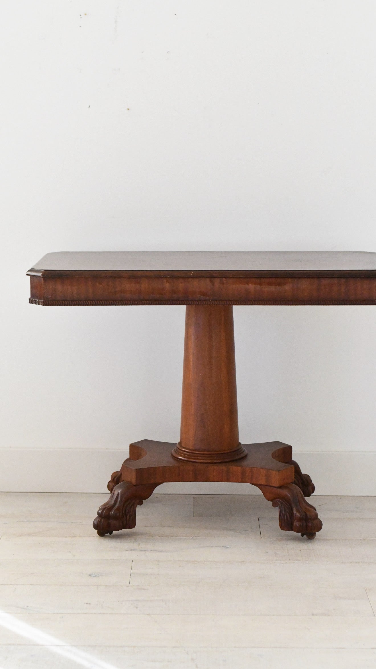 Regency Mahogany Pedestal Card Table