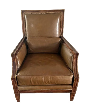 Antique Collectible Leather Armchair