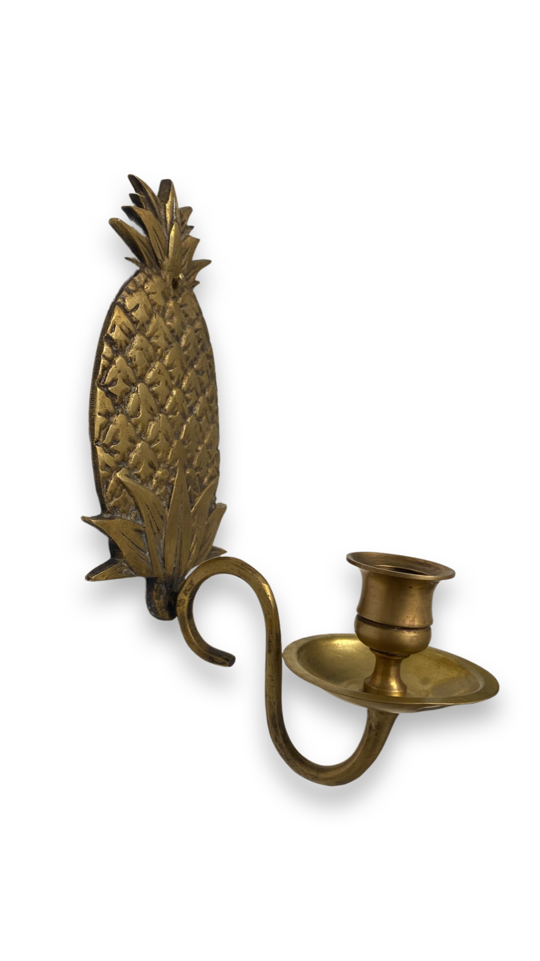 Vintage Brass Pineapple Candle Holder Process Home