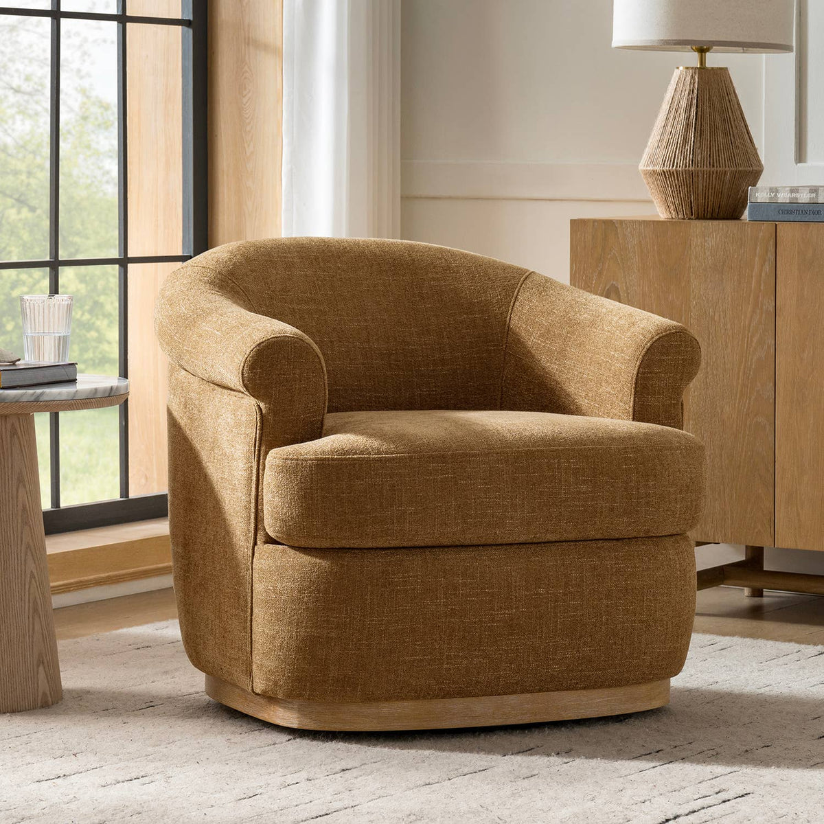 Loki Swivel Chair: Bird
