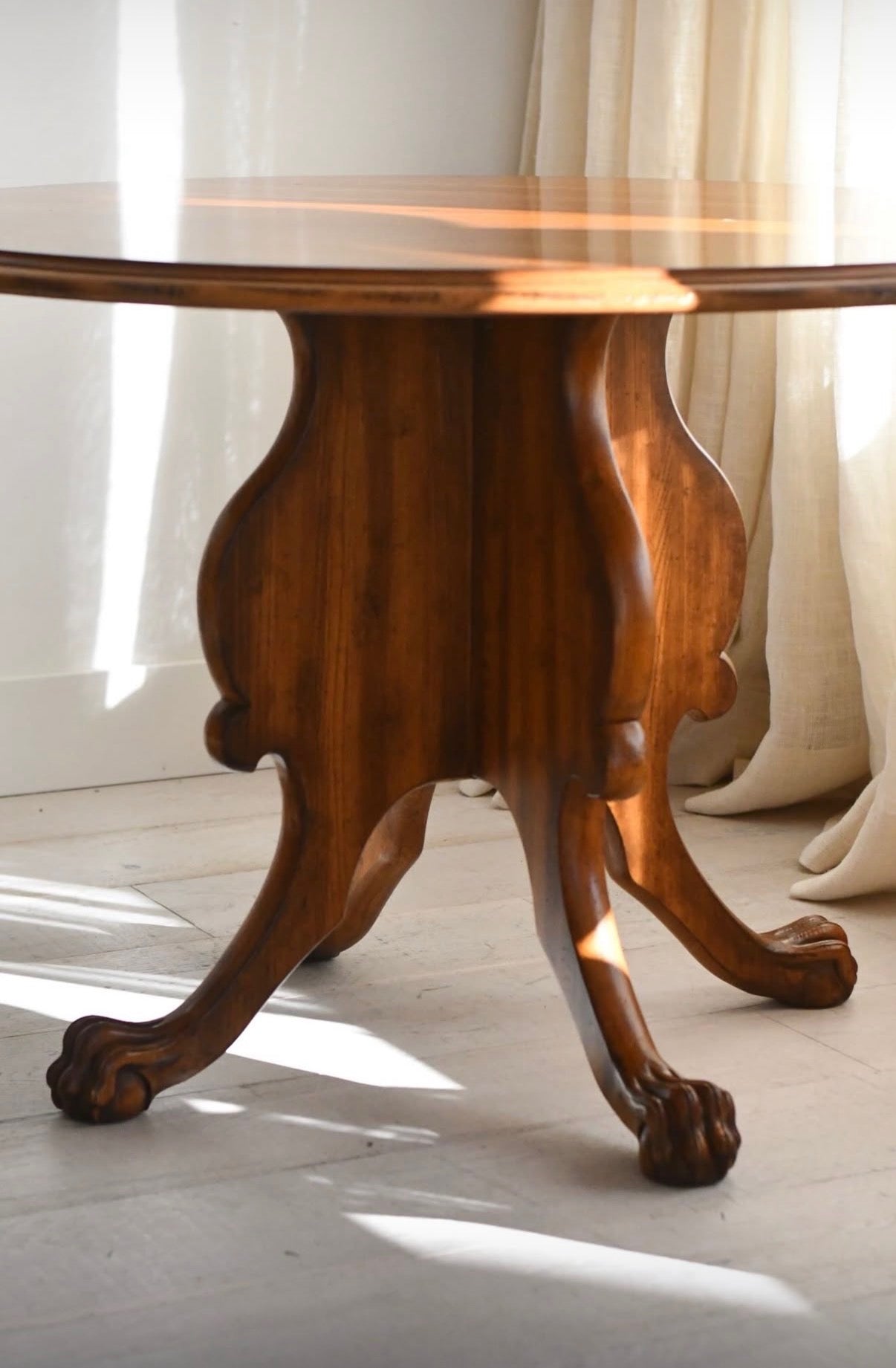 Ball and Claw Foot Wood Table