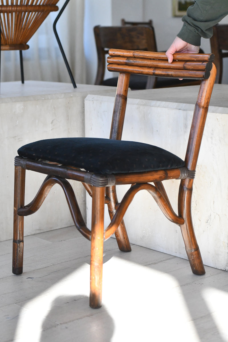 Vintage Bamboo Accent Chair