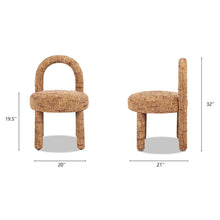 Penny Round Arched Upholstered Dining Side Chair, Set of 4: Golden Rust Orange