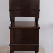 Pair of Leather Top Bedside Step Cabinets