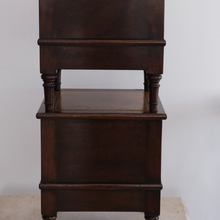 Pair of Leather Top Bedside Step Cabinets (Copy)