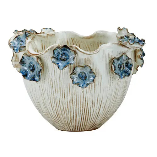 Blue Lily Flowers Design Vase V217