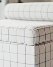Upholstered Bolster Stool w/ Casters
