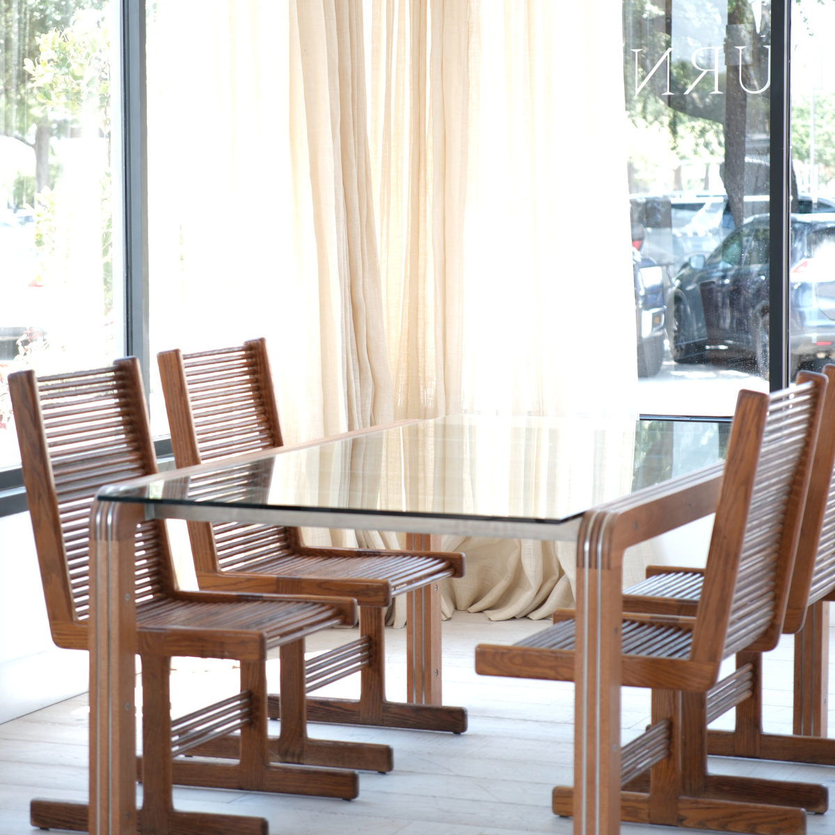Spindle Oak chairs - set of 4