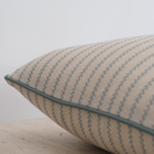 Custom Leather Piping Pillow Feathered Down