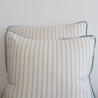 Custom Leather Piping Pillow Feathered Down