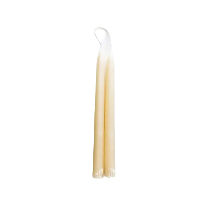 The Hand-Dipped Taper Candle - Ivory