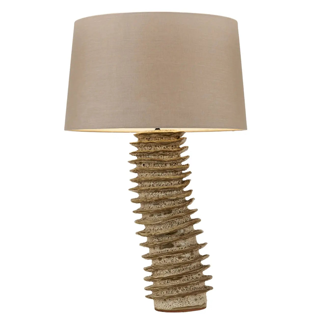 Tubular Handmade Thai Ceramic Lamp