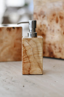 Burl Veneer Soap Dispenser