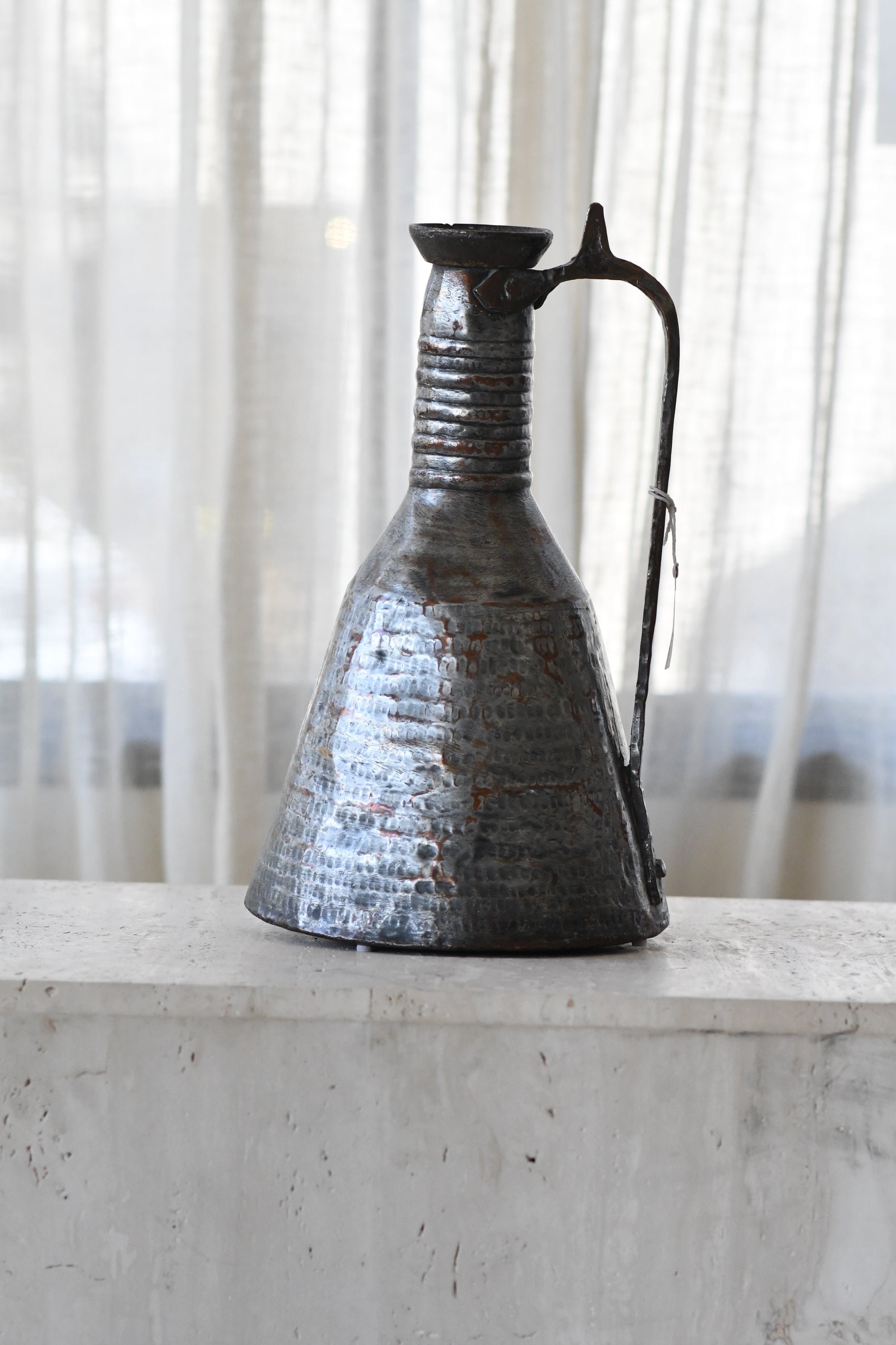 Tin Wash Copper Pitcher