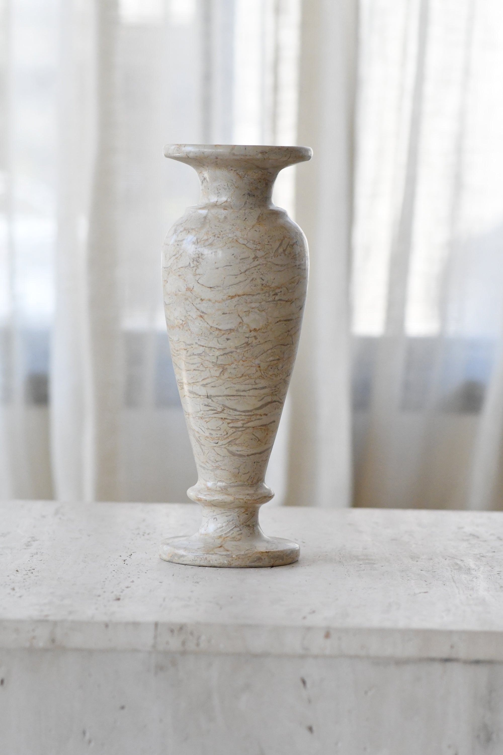 Cream Marble Vase