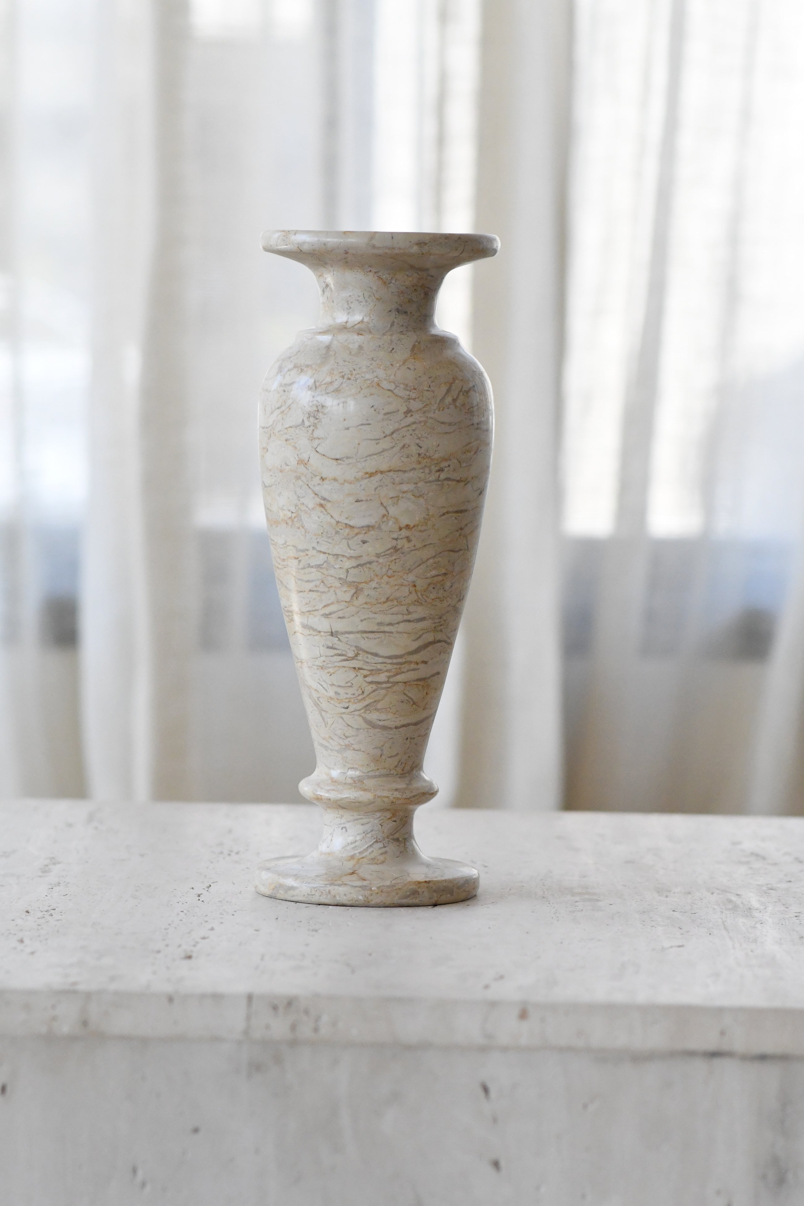 Cream Marble Vase