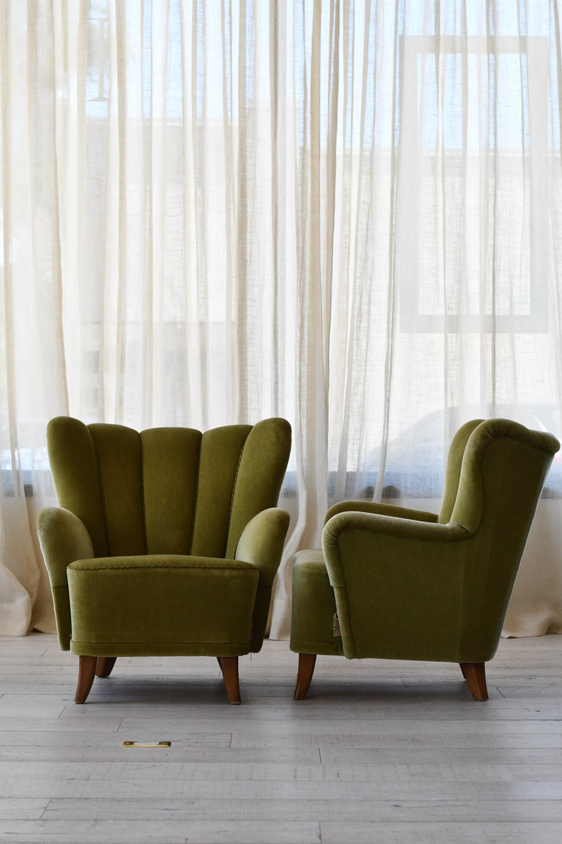 Pair of Green Chairs