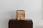 Burl Veneer Wastebin