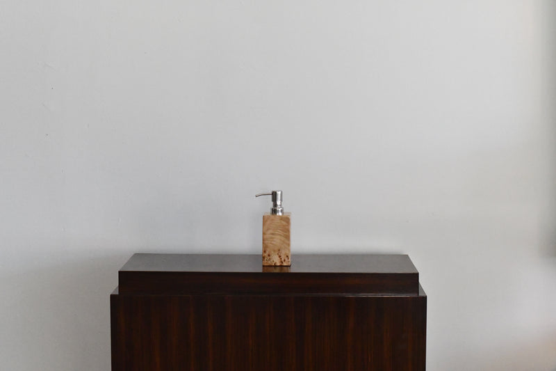 Burl Veneer Soap Dispenser