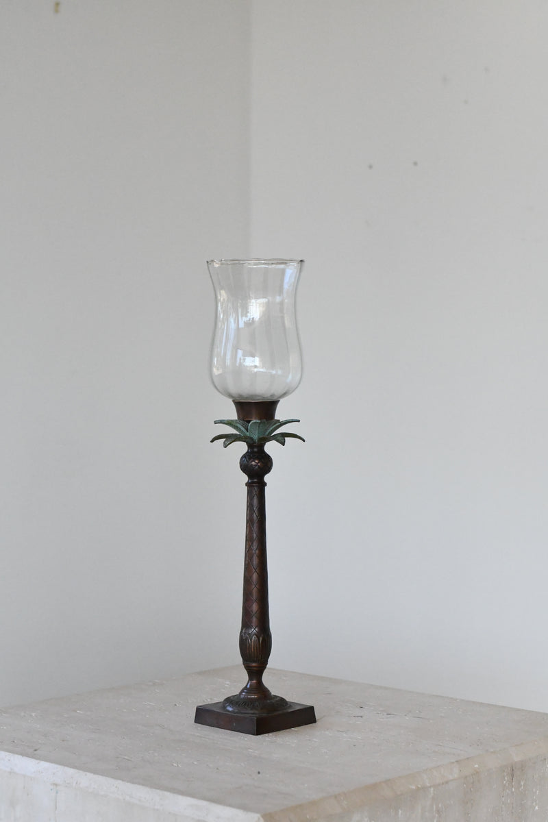 Palm Leaf Hurricane Candleholder