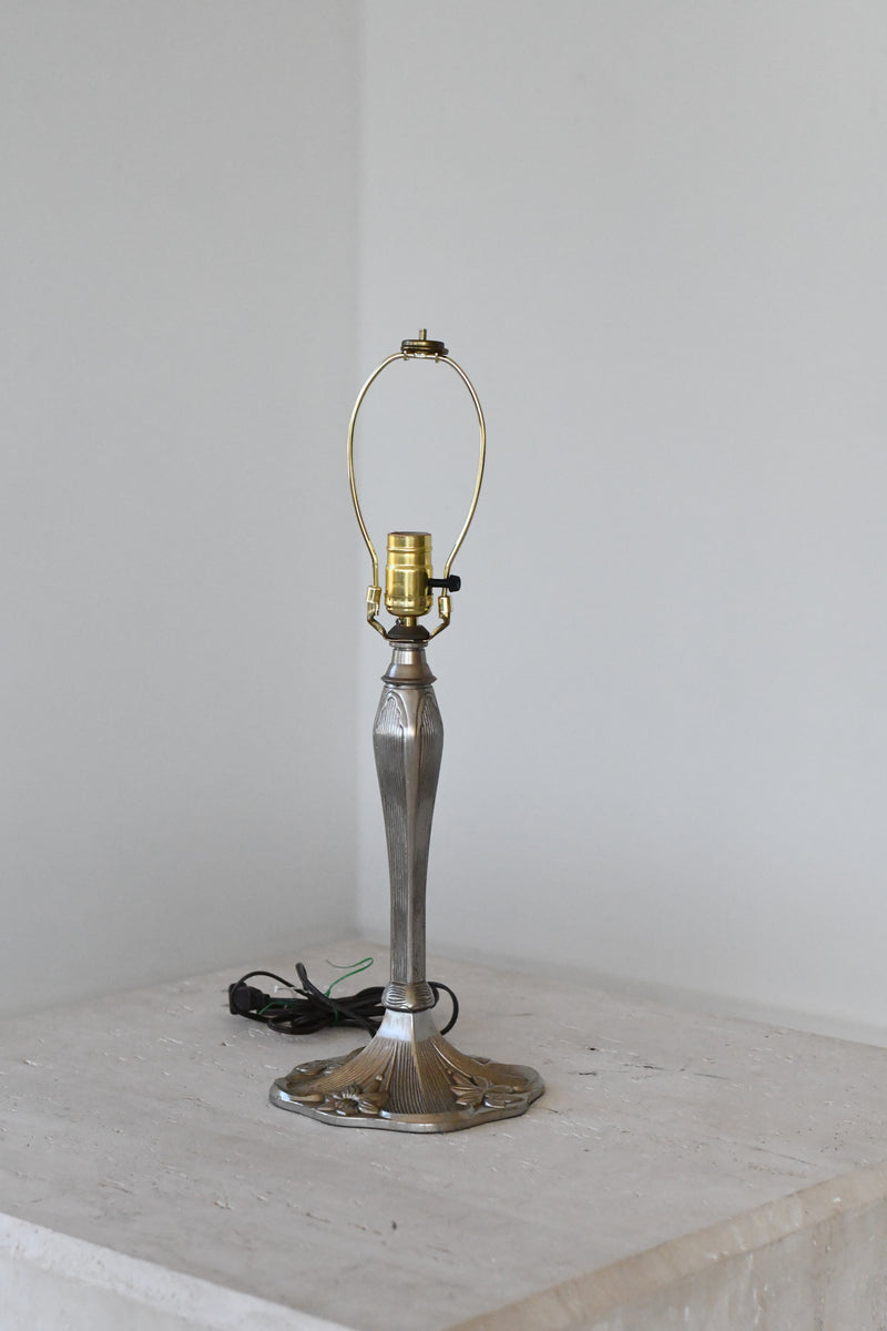 Art Nouveau Silver Lamp