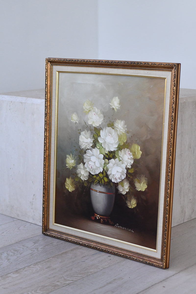 Vintage Framed Floral Still Life Painting