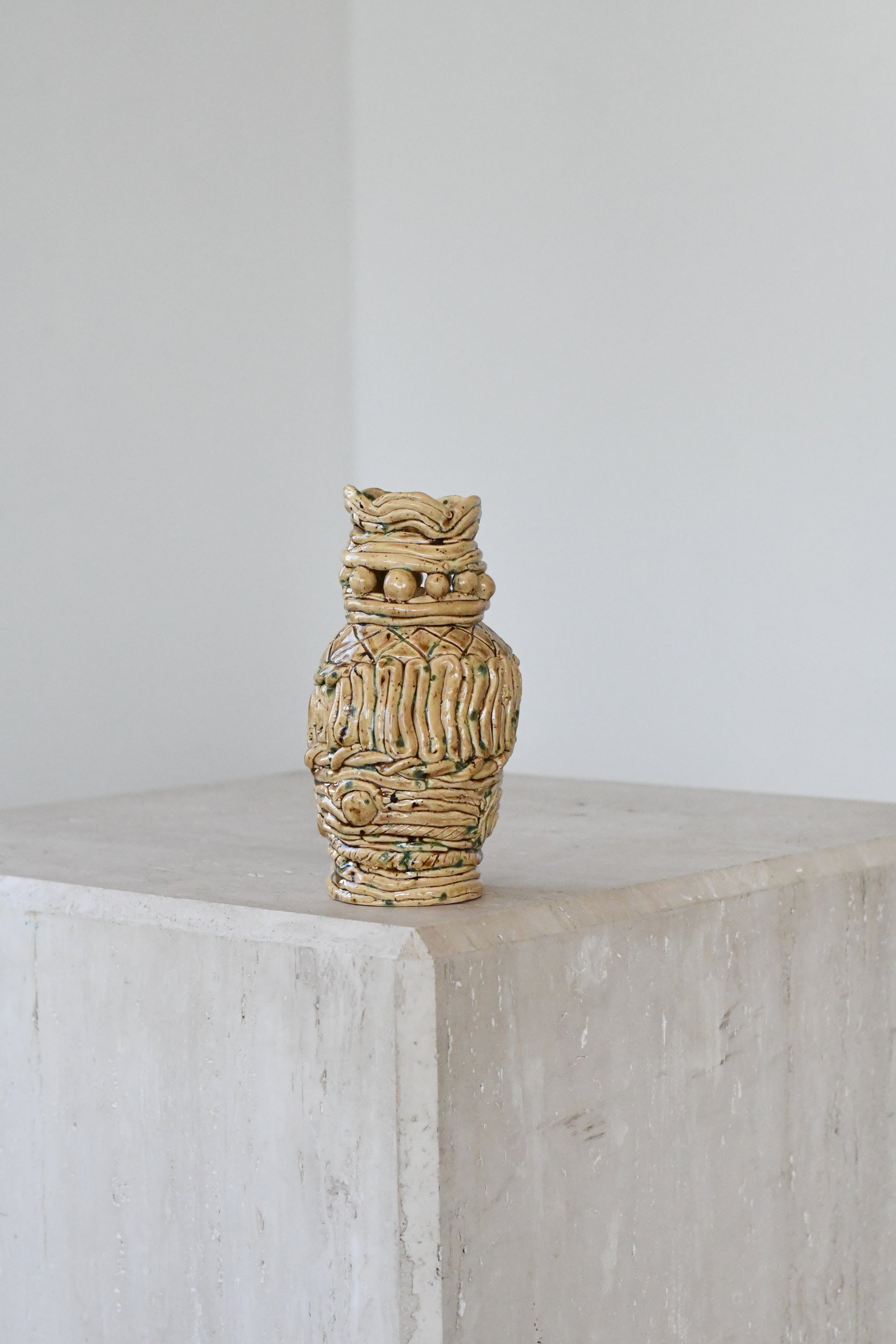 Textured Ceramic Studio Vase