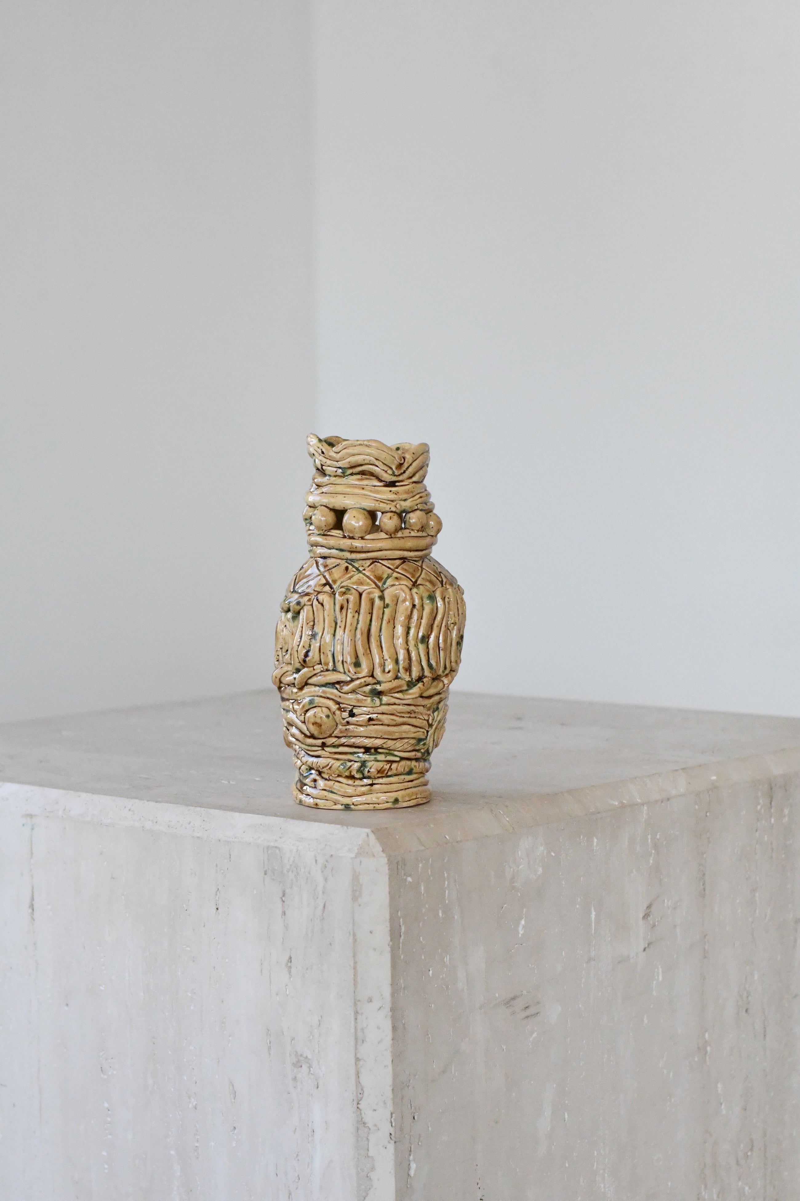 Textured Ceramic Studio Vase