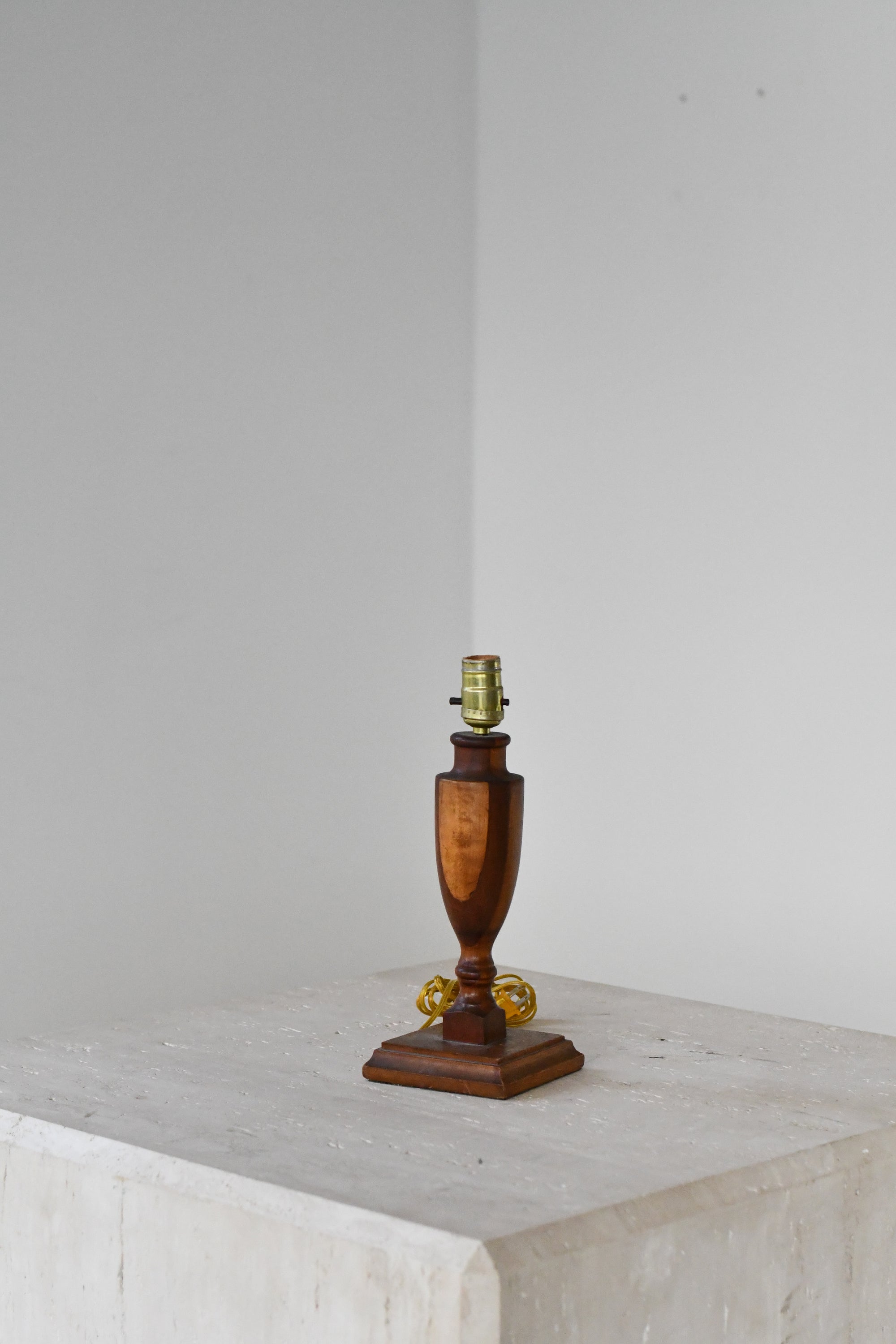 Small Walnut Table Lamp