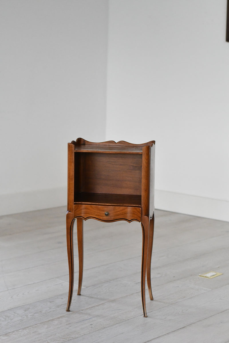 French Louis XV Walnut Small Side Table
