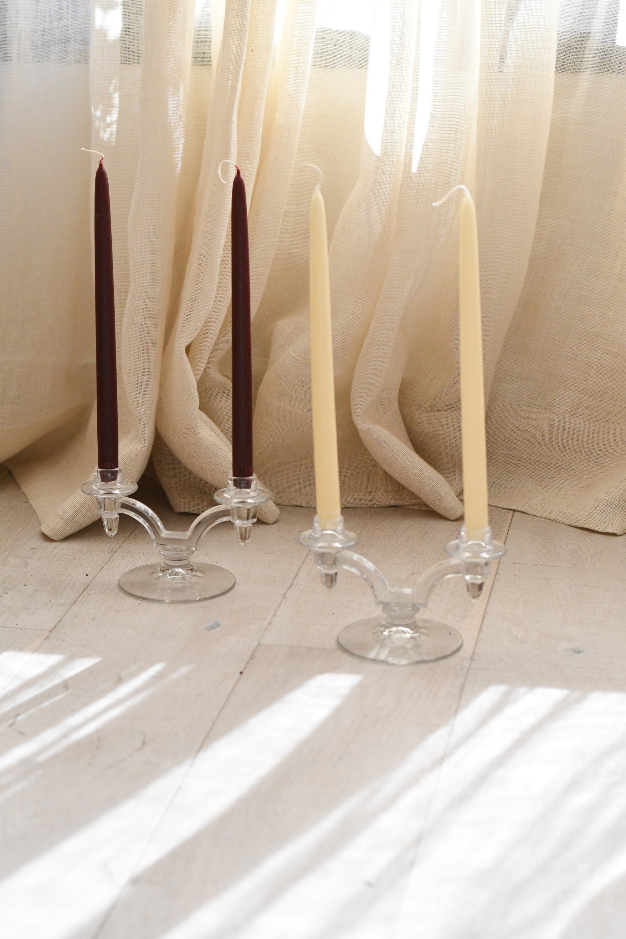 The Hand-Dipped Taper Candle - Ivory