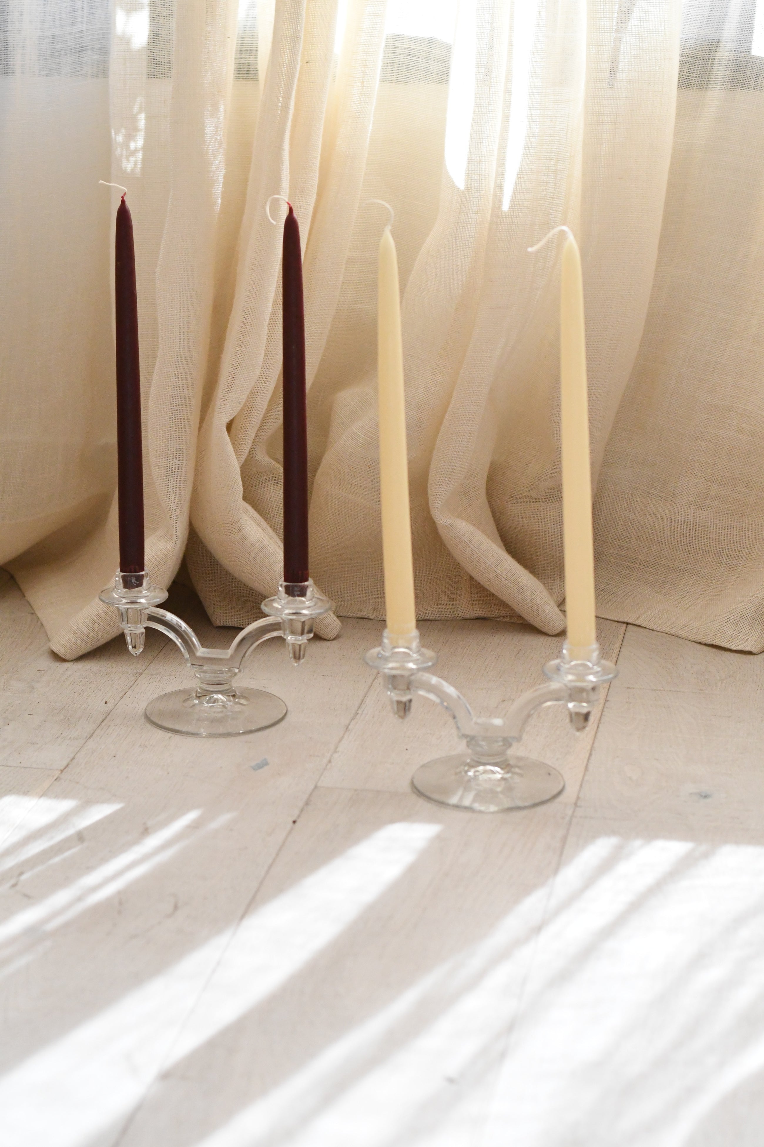 The Hand-Dipped Taper Candle - Ivory