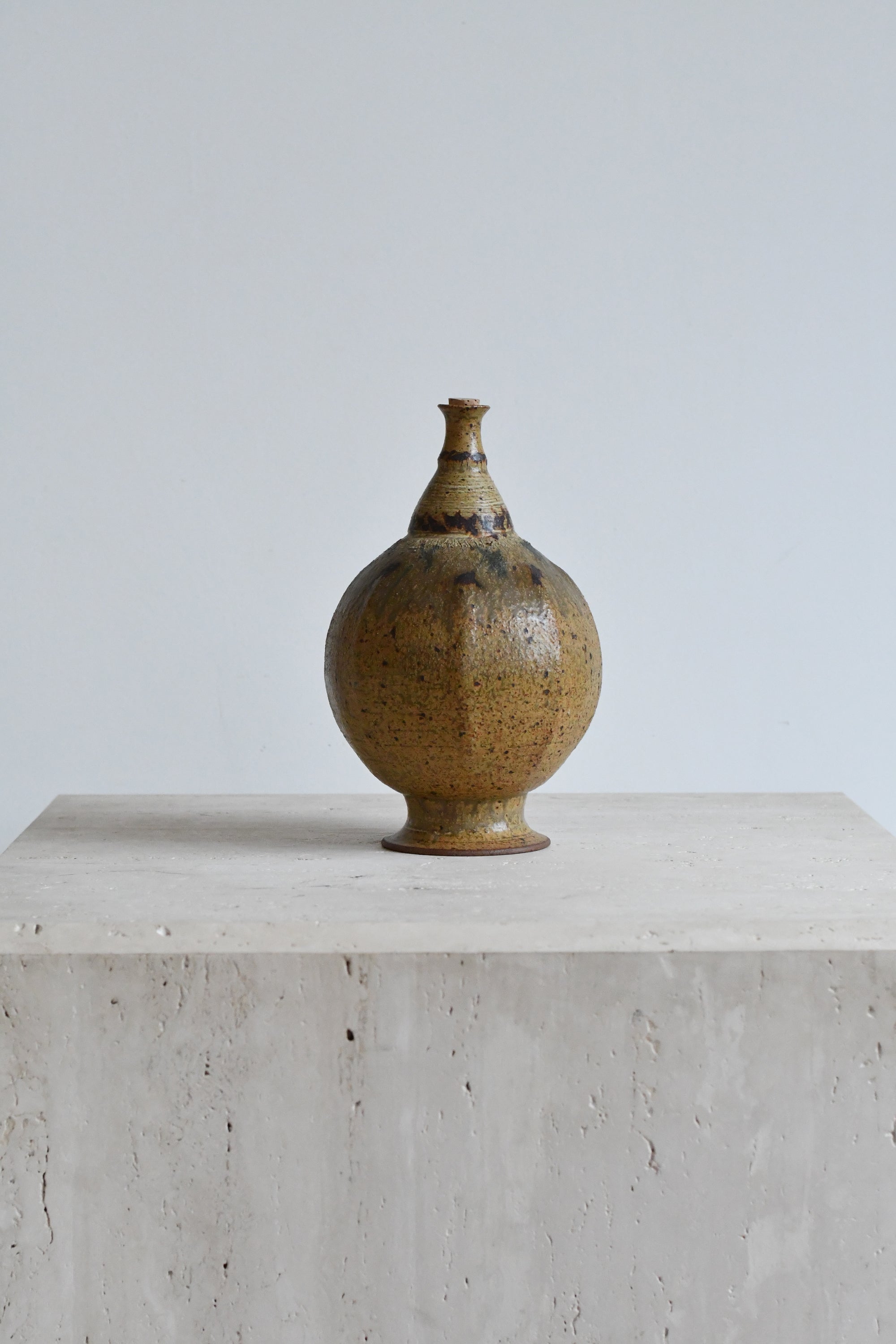 Mid Century Modern Tapered Gourd Studio Pottery