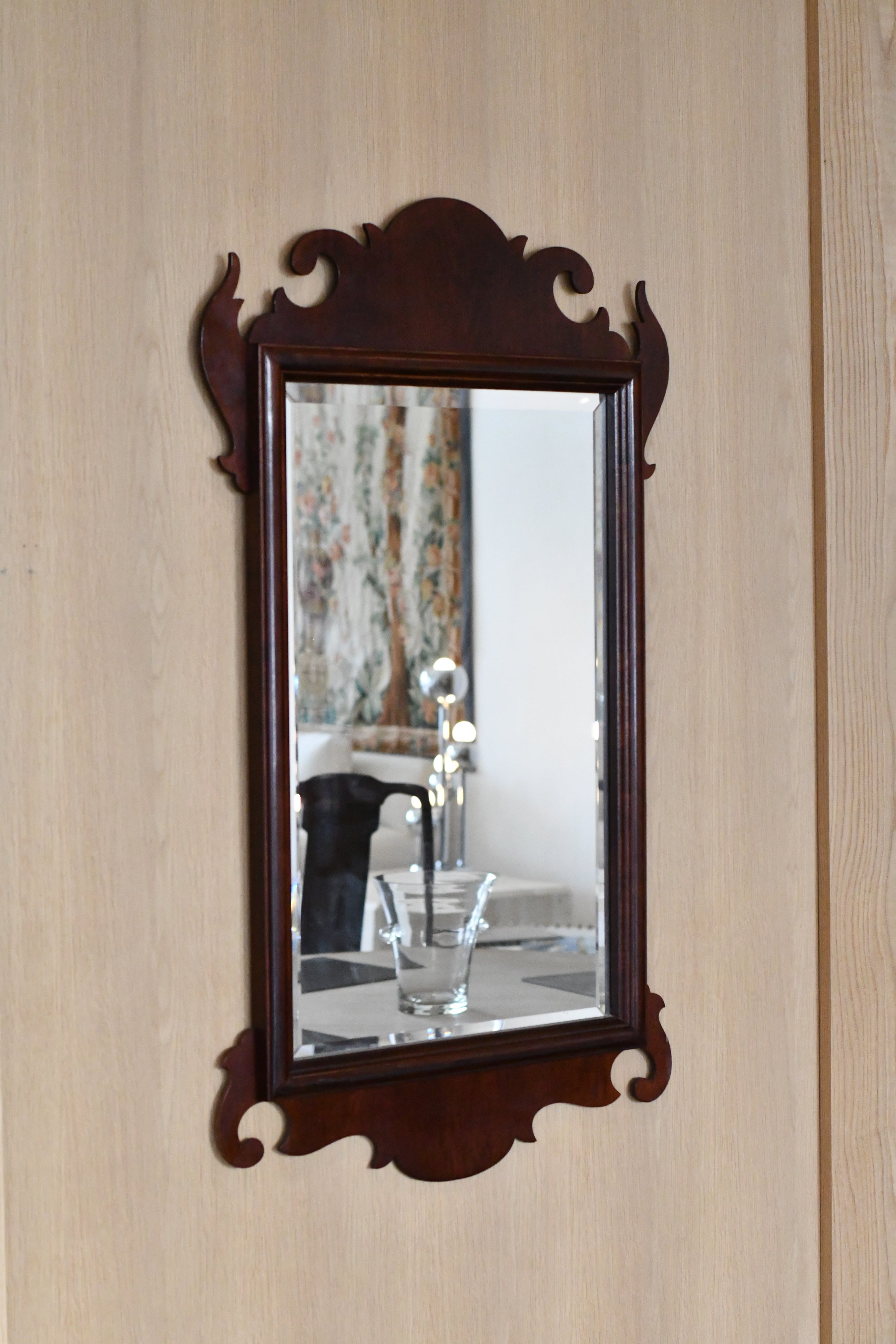Antique Mahogany Wall Mirror
