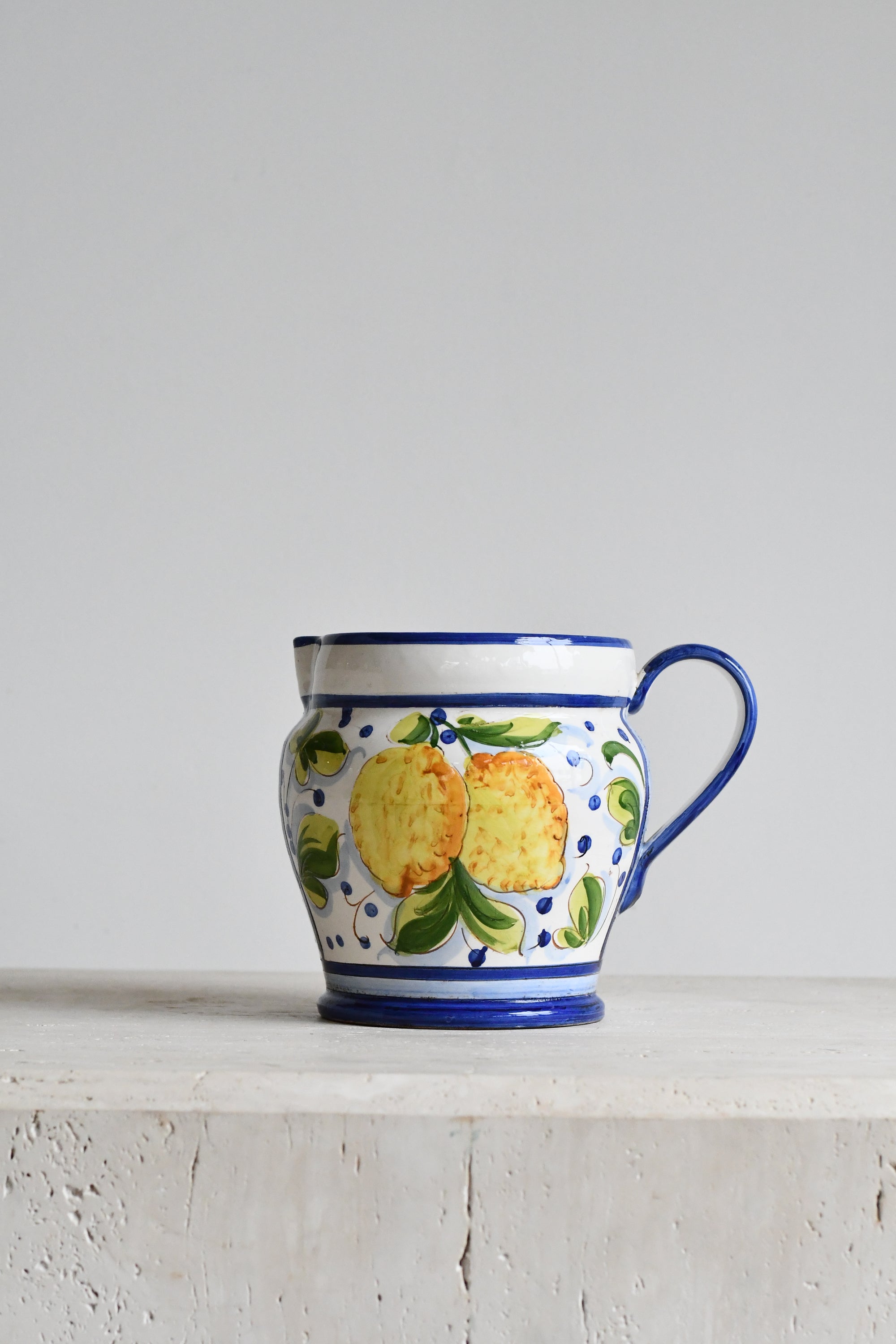 Hand Painted Lemon Pitcher