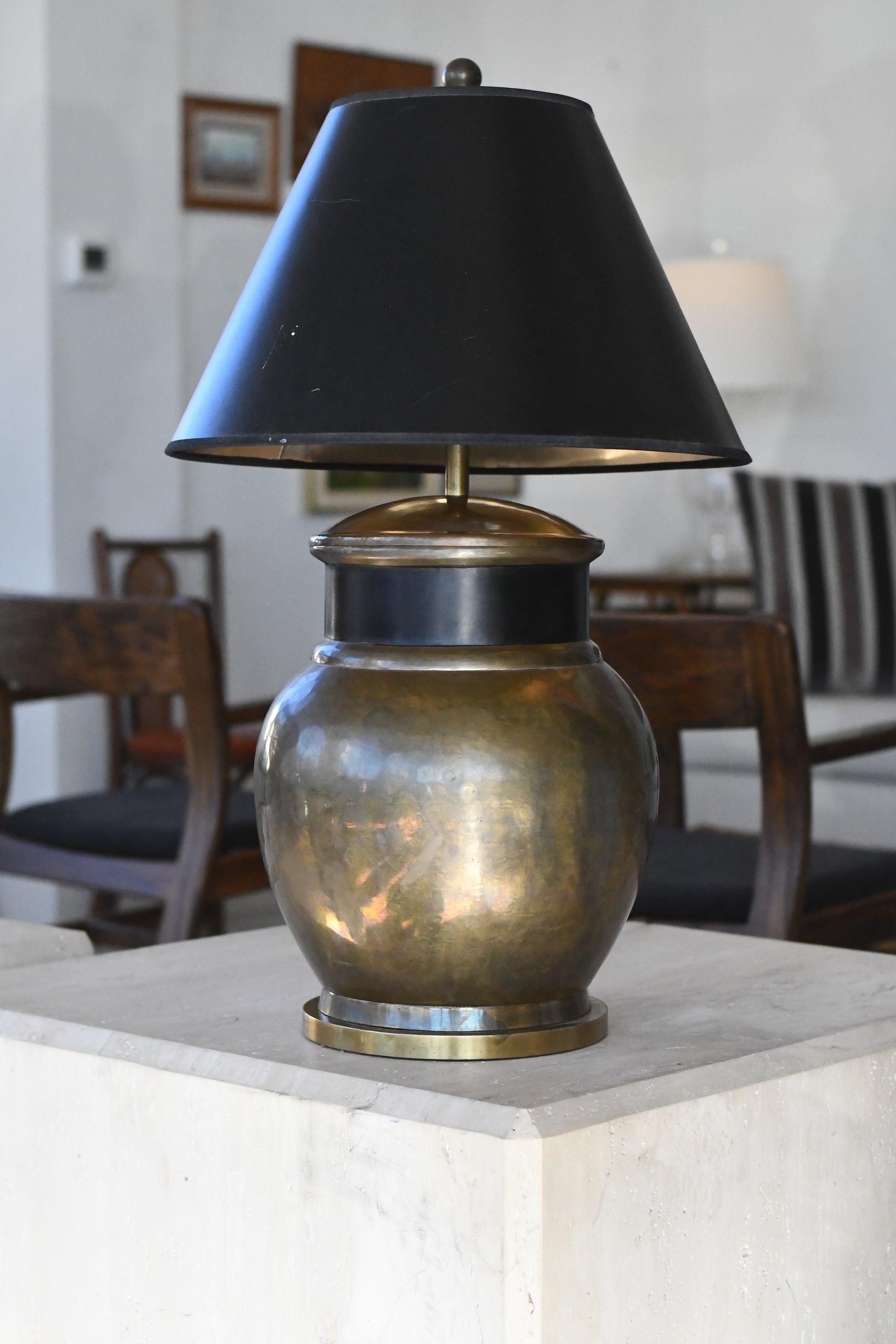 Vintage 1975 Chapman Brass Lamp