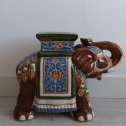 Vintage Chinoiserie Brown elephant