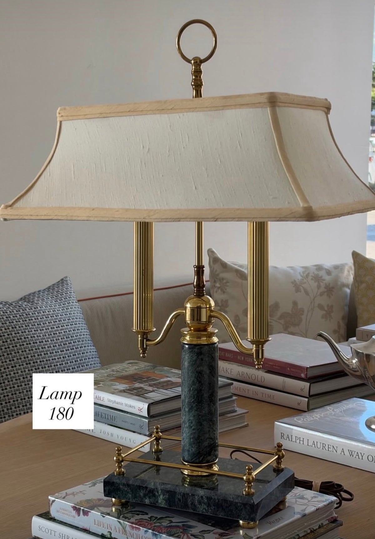 Marble Brass Lamp
