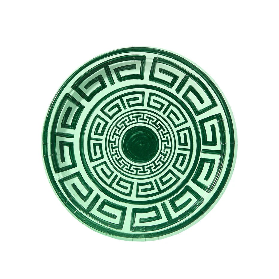 Greek Key Pavilion Dinner Plates - 8 per pack