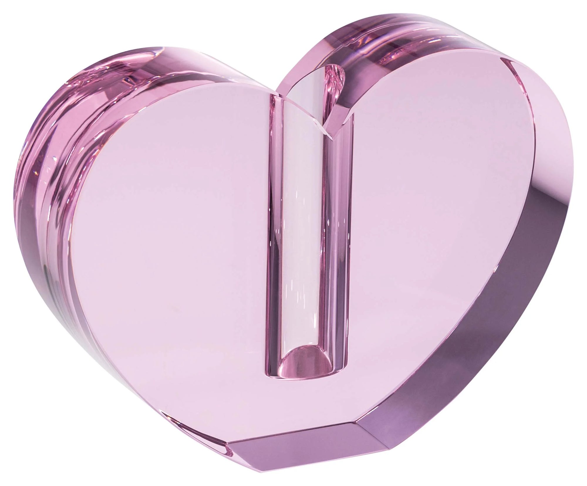 Handmade Heart-Shaped Glass Table Vase