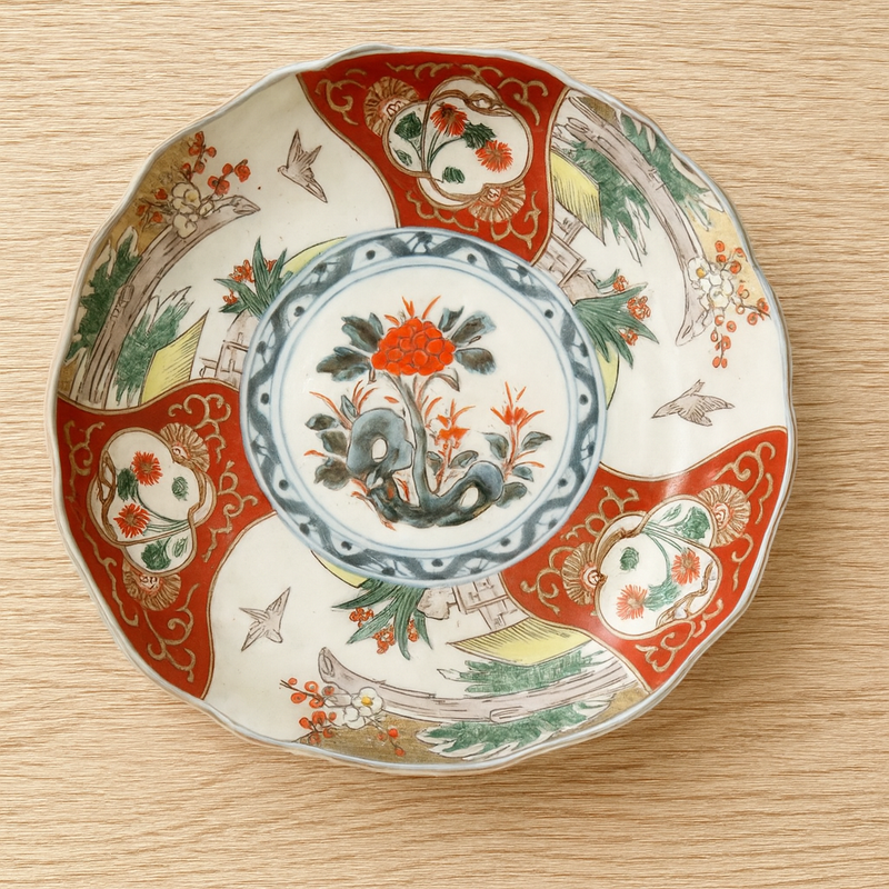 Antique Imari Porcelain Plate – 8.5