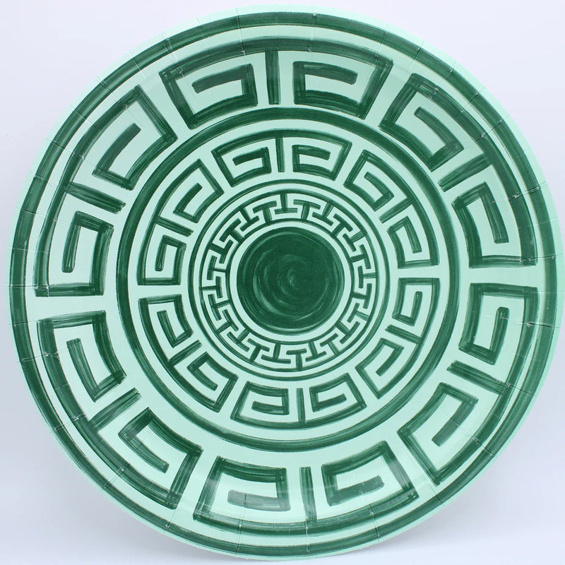 Greek Key Pavilion Dinner Plates - 8 per pack