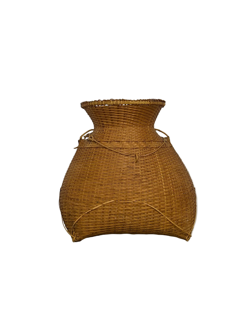 Vintage Bamboo Fishing Basket