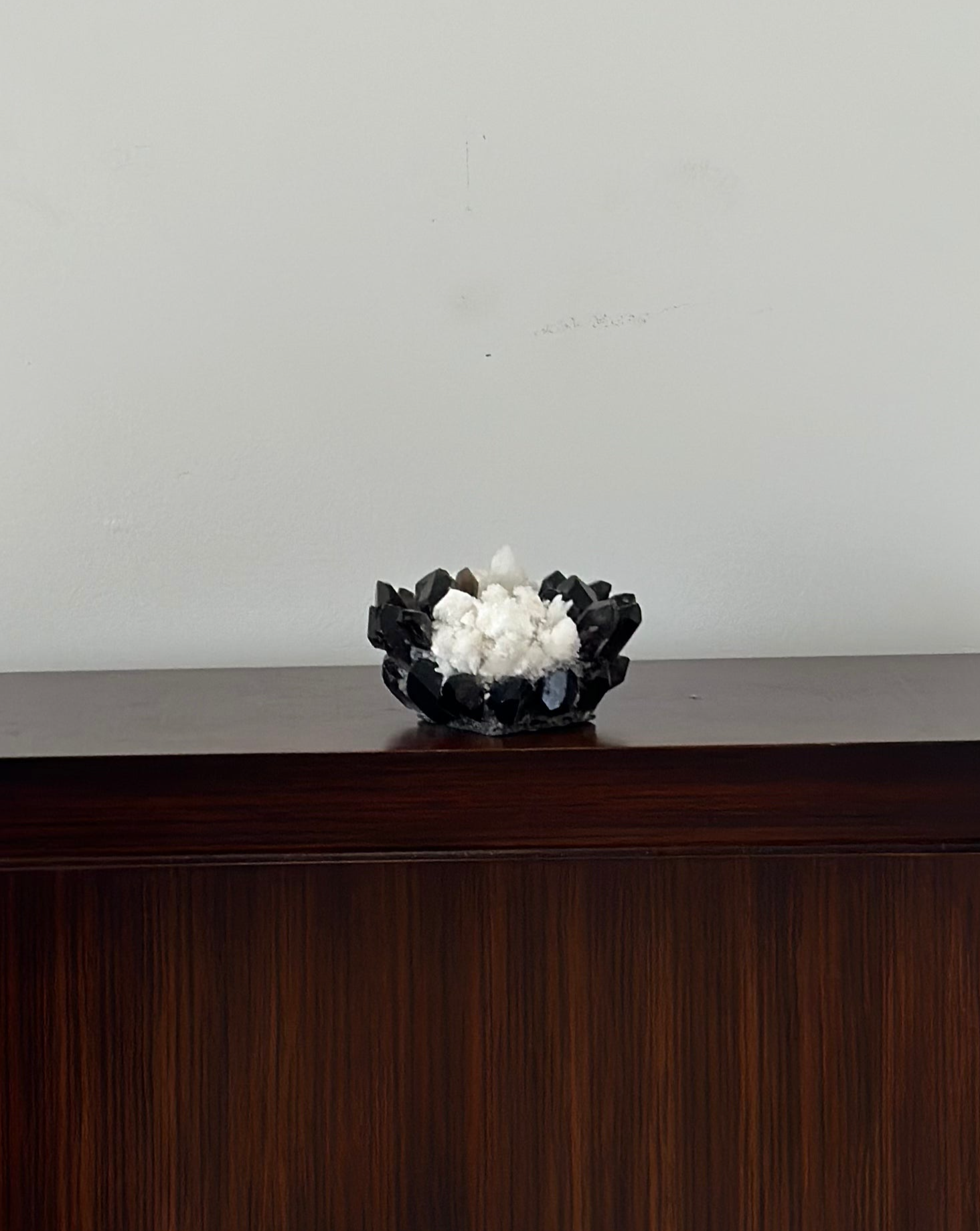 Black and White Crystal Votive Candle Holder