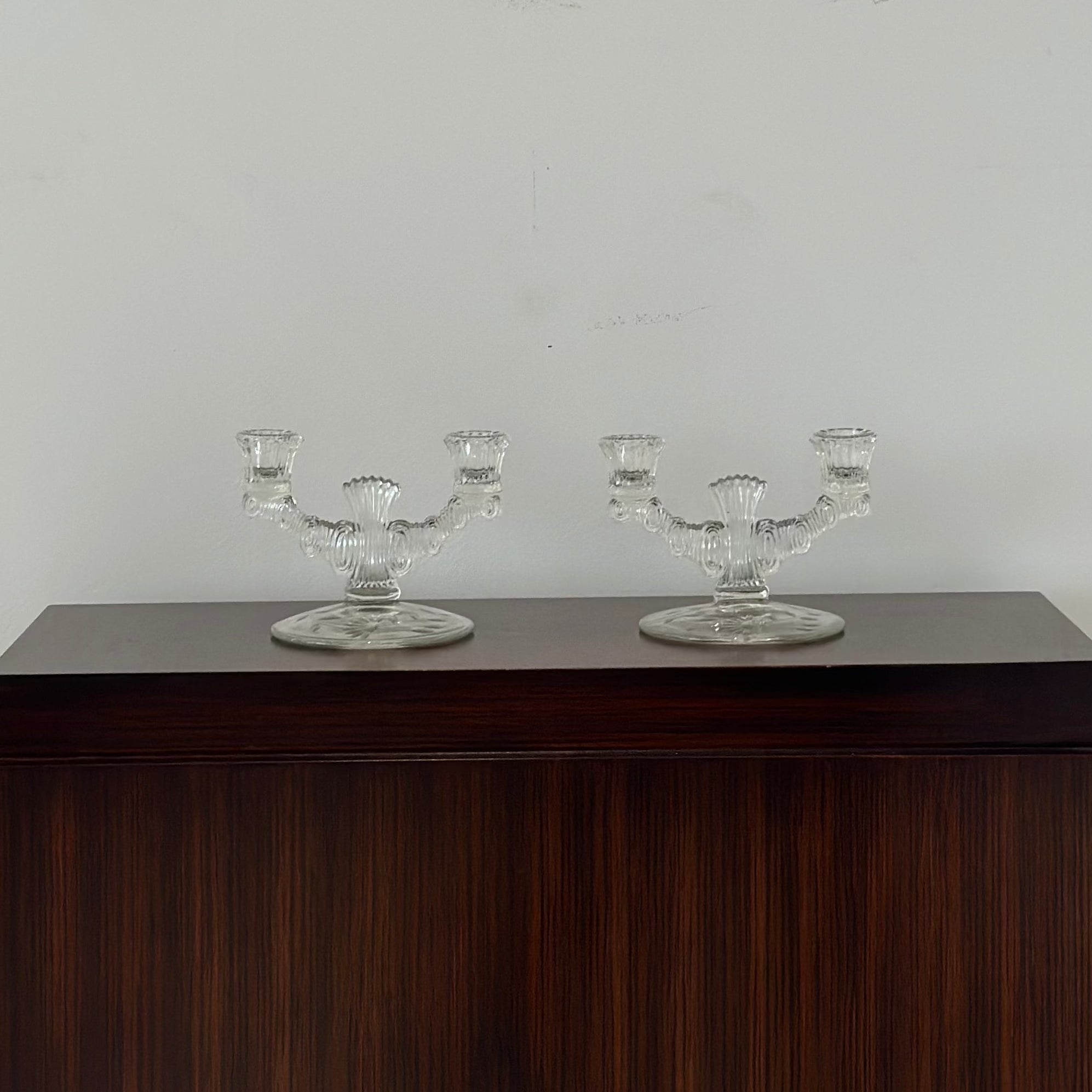 Set of Crystal Candle Sticks