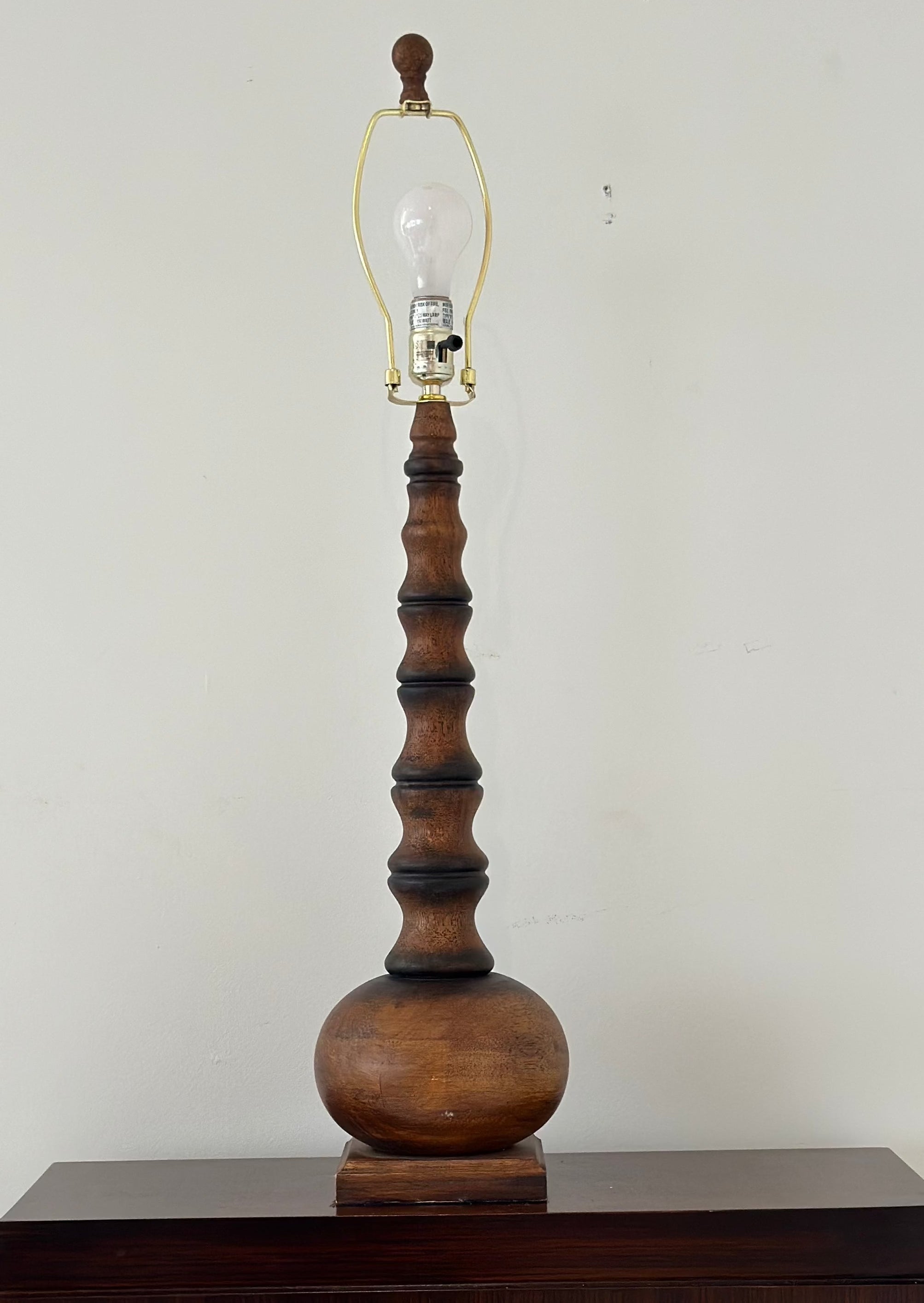 Wooden Bog Yew Lamp